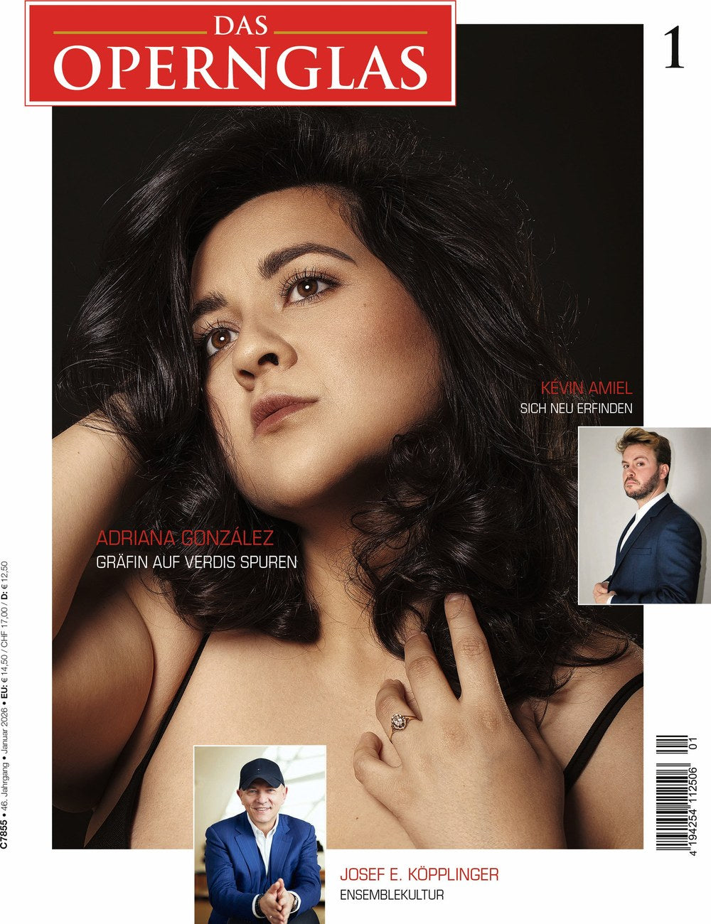 Das Opernglas Magazin Deutschland 2026-01 Adriana González Kevin Amiel Josef E. Köpplinger