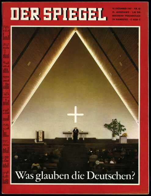 Der Spiegel Magazin Deutschland 1967-52 Religiöser Glaube Christentum In Deutschland Kirchenbesuch