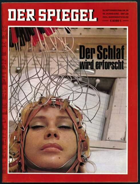 Der Spiegel Magazin Deutschland 1968-39 Schlafforschung Neurowissenschaften EEG
