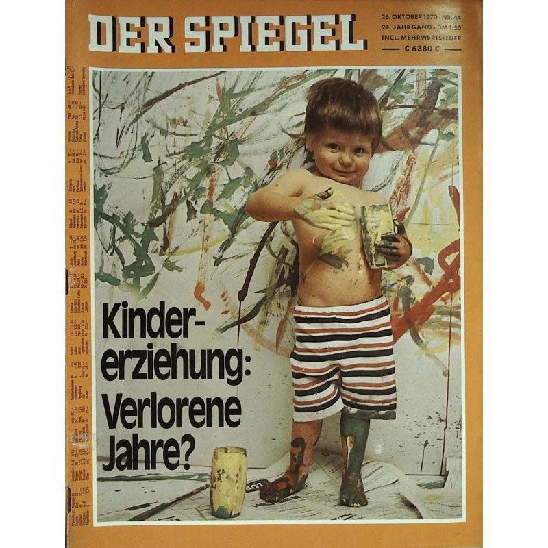 Der Spiegel Revista Alemania 1970-44 Edición original