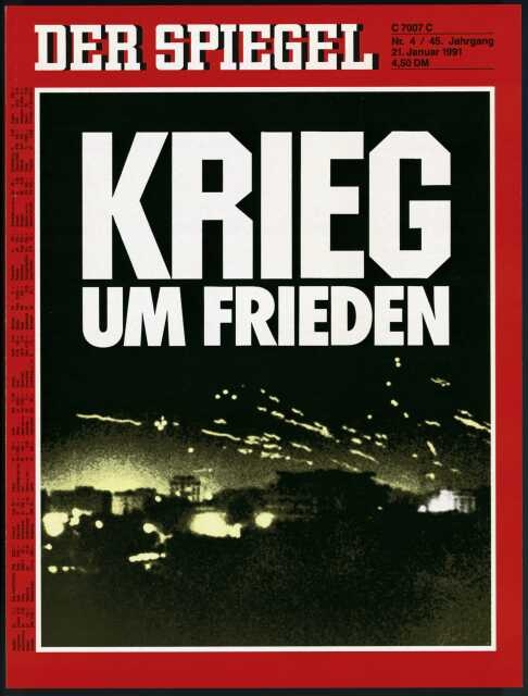 Der Spiegel Magazin Deutschland 1991-04 Golfkrieg Operation Desert Storm Bagdad-Bombardierung