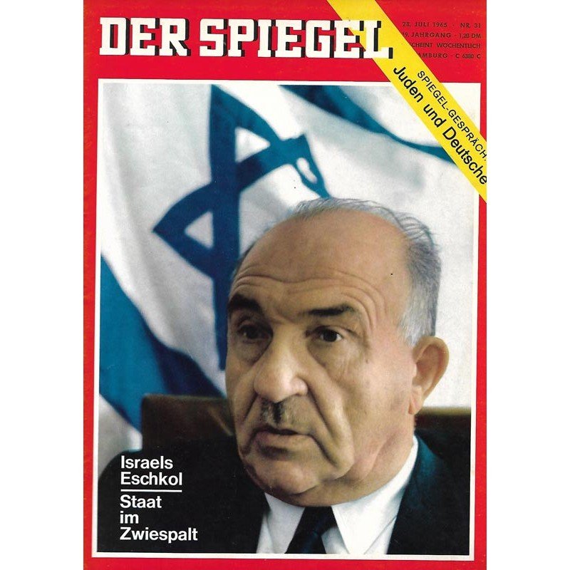 Der Spiegel Revista Alemania 1965-31 Levi Eshkol Edición original