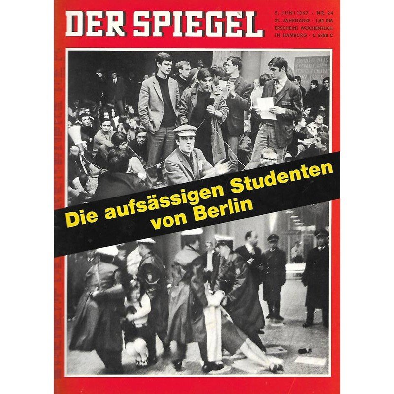 Der Spiegel Magasin Tyskland 1967-24 Originaludgave