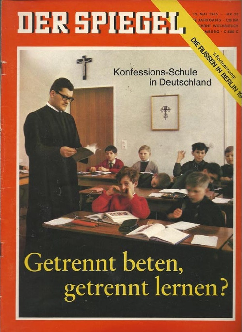 Der Spiegel Magazin Deutschland 1965-20 Bekenntnisschulen Religionsunterricht Trennung Von Gebet Und Lernen
