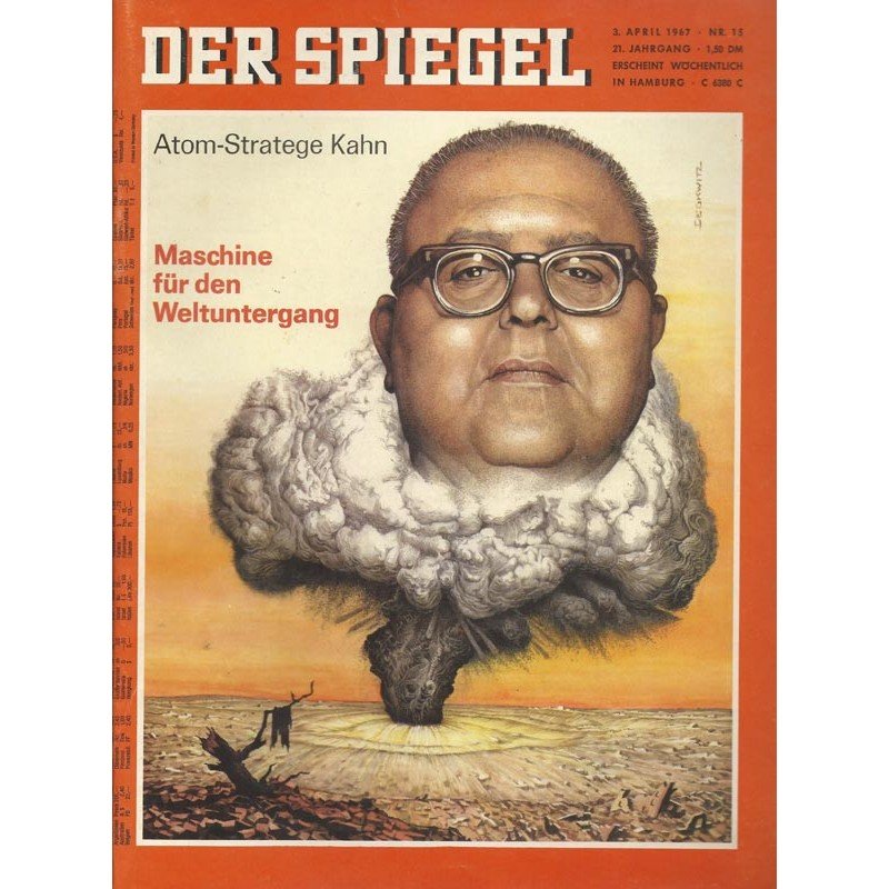 Der Spiegel Revista Alemania 1967-15 Herman Kahn Edición original