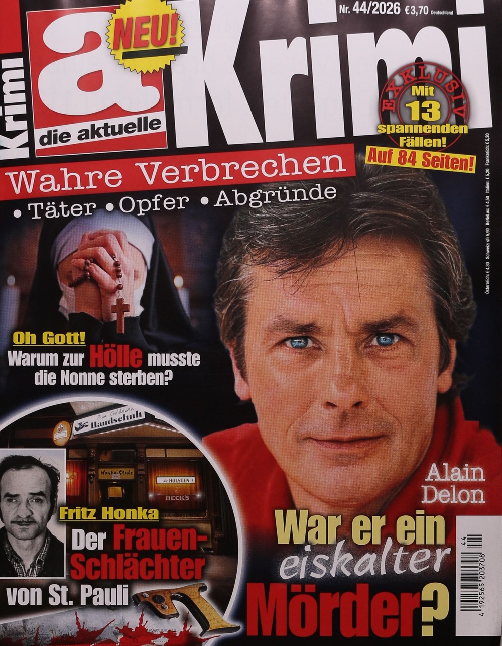 Die Aktuelle Krimi Magazin Deutschland 2026-44 Alain Delon Fritz Honka
