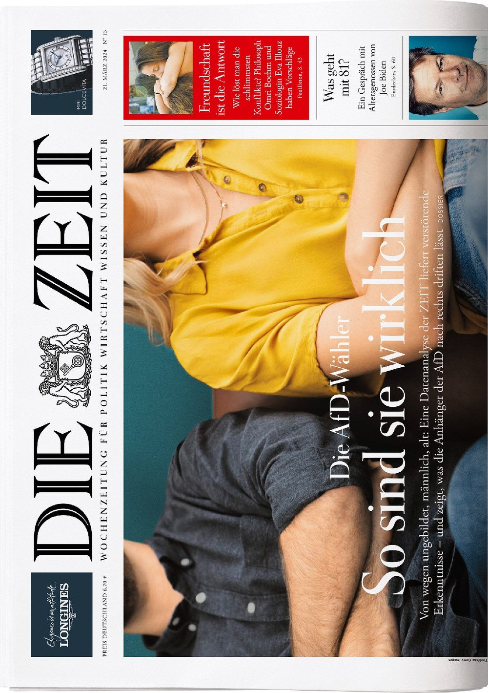 Die Zeit Revista Alemania 2024-13 Joe Biden AfD Edición original