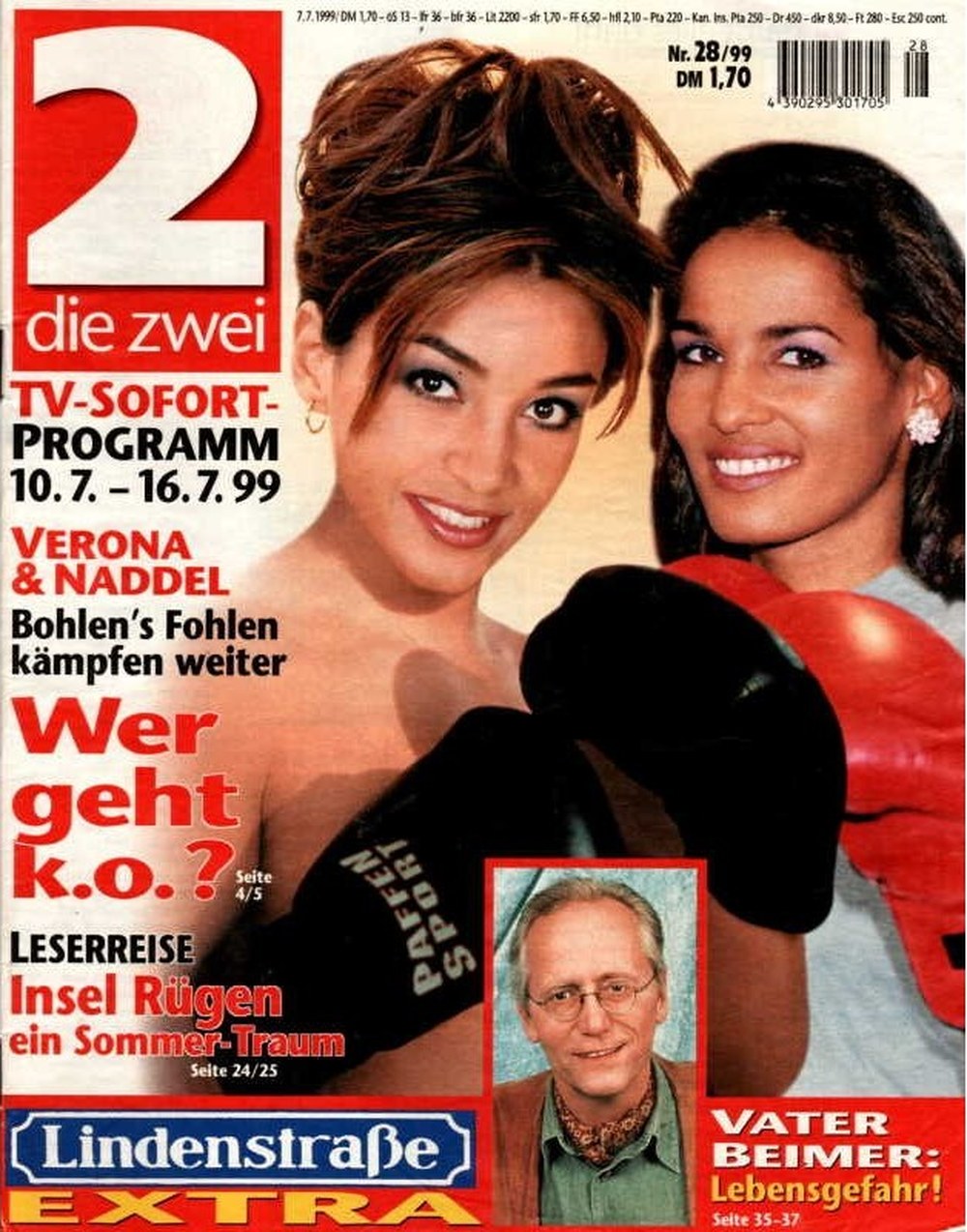 Die Zwei Magazin Deutschland 1999-28 Verona Feldbusch Nadja Abd El Farrag Dieter Bohlen Joachim Hermann Luger