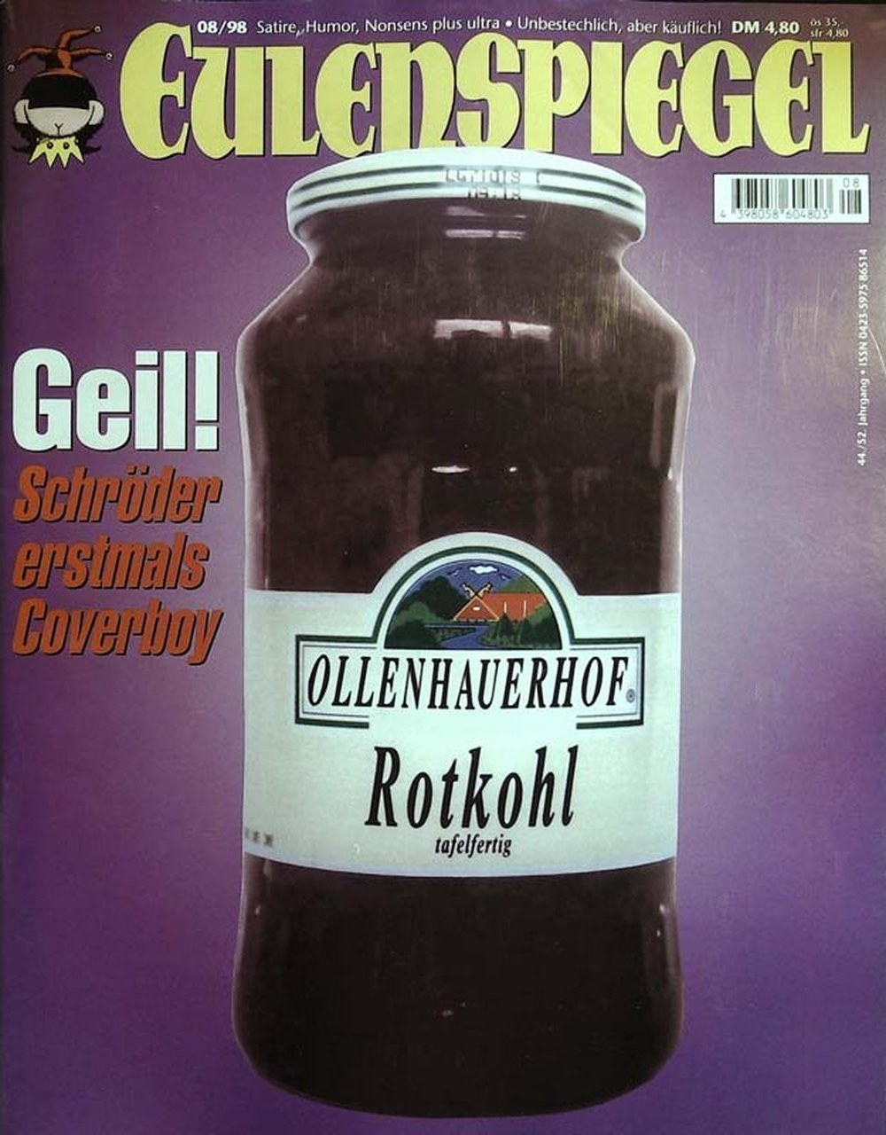 Eulenspiegel Magazin Deutschland 1998-08 Gerhard Schröder