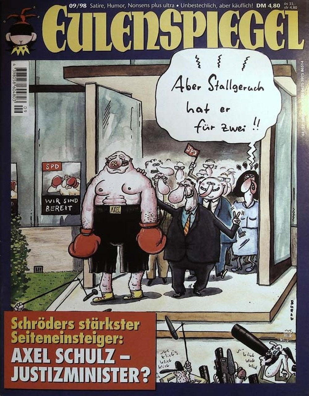 Eulenspiegel Magazin Deutschland 1998-09 Axel Schulz Gerhard Schröder SPD