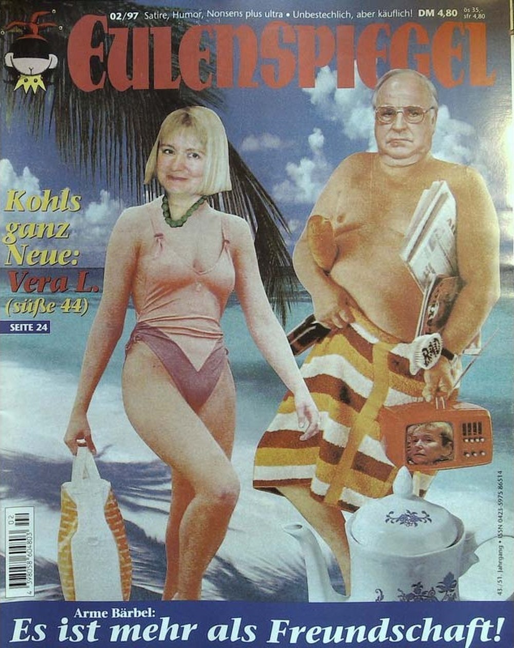 Eulenspiegel Magazin Deutschland 1997-02 Helmut Kohl Vera Lengsfeld