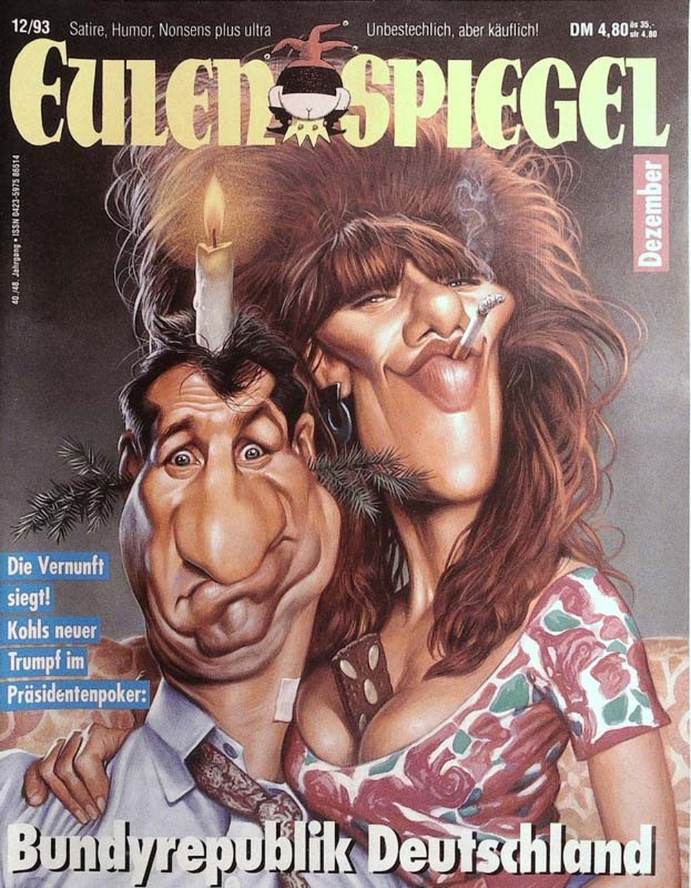 Eulenspiegel Magazin Deutschland 1993-12 Al Bundy Peggy Bundy Helmut Kohl
