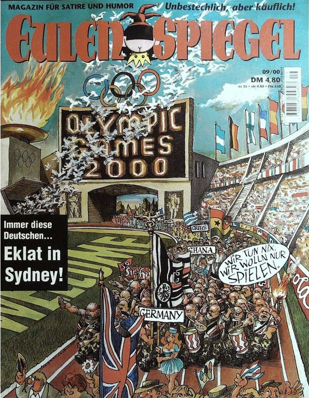 Eulenspiegel Magazin Deutschland 2000-09 Olympische Spiele 2000 Sydney Deutschland