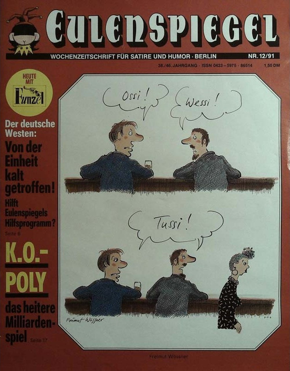 Eulenspiegel Magazin Deutschland 1991-12 Freimut Woessner