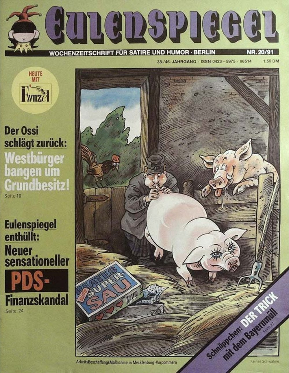 Eulenspiegel Magazin Deutschland 1991-20 PDS