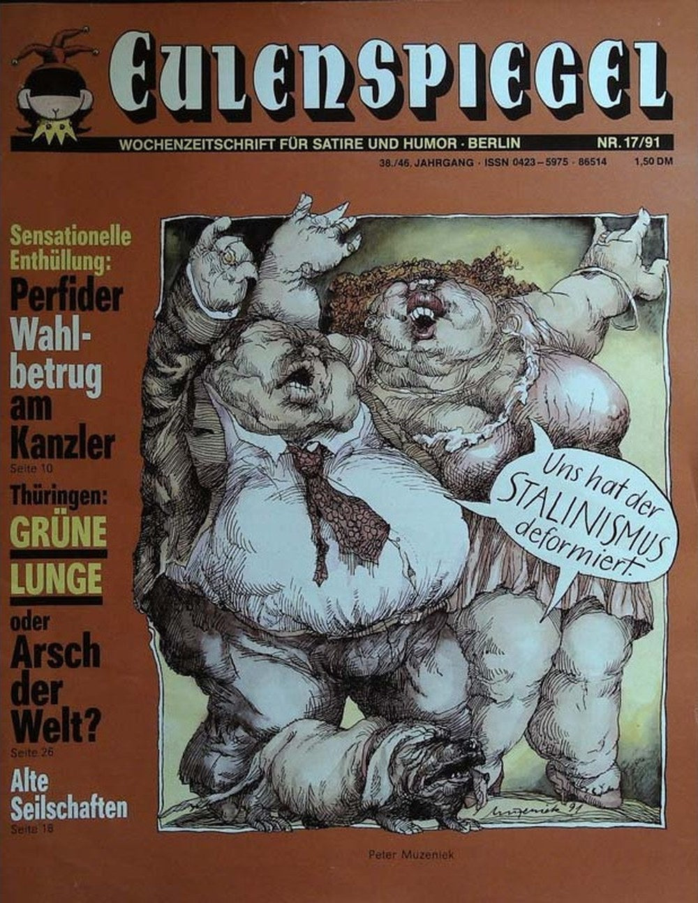 Eulenspiegel Magazin Deutschland 1991-17 Peter Muzeniek
