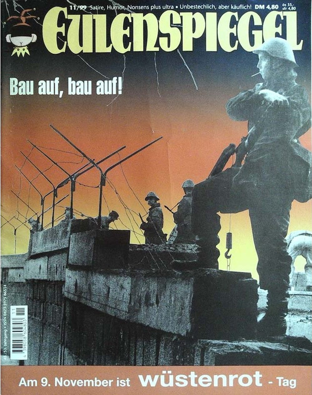 Eulenspiegel Magazin Deutschland 1999-11 Berliner Mauer Mauerbau 9. November