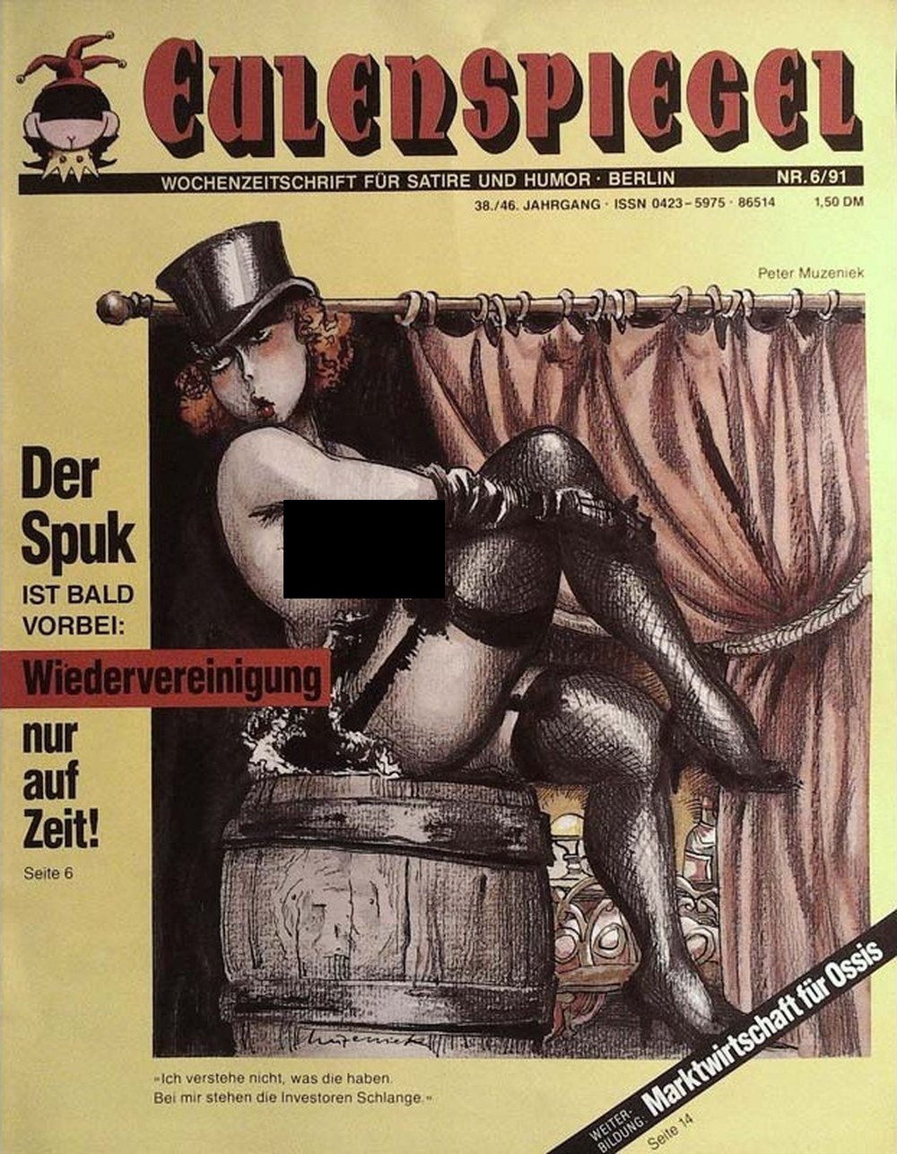 Eulenspiegel Magazin Deutschland 1991-06 Peter Muzeniek