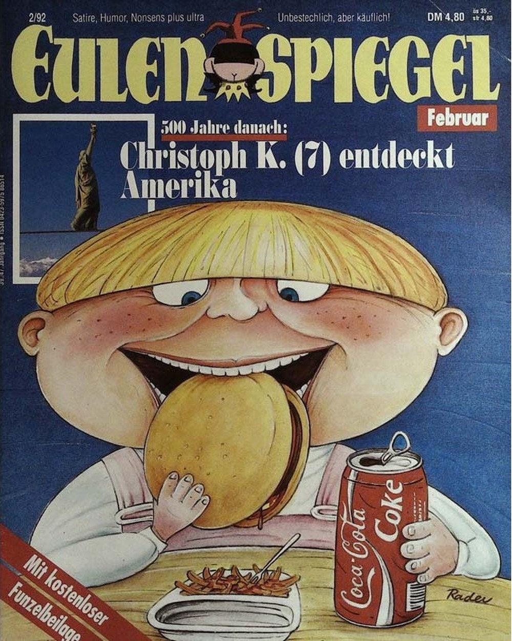 Eulenspiegel Magazin Deutschland 1992-02 Christoph K.