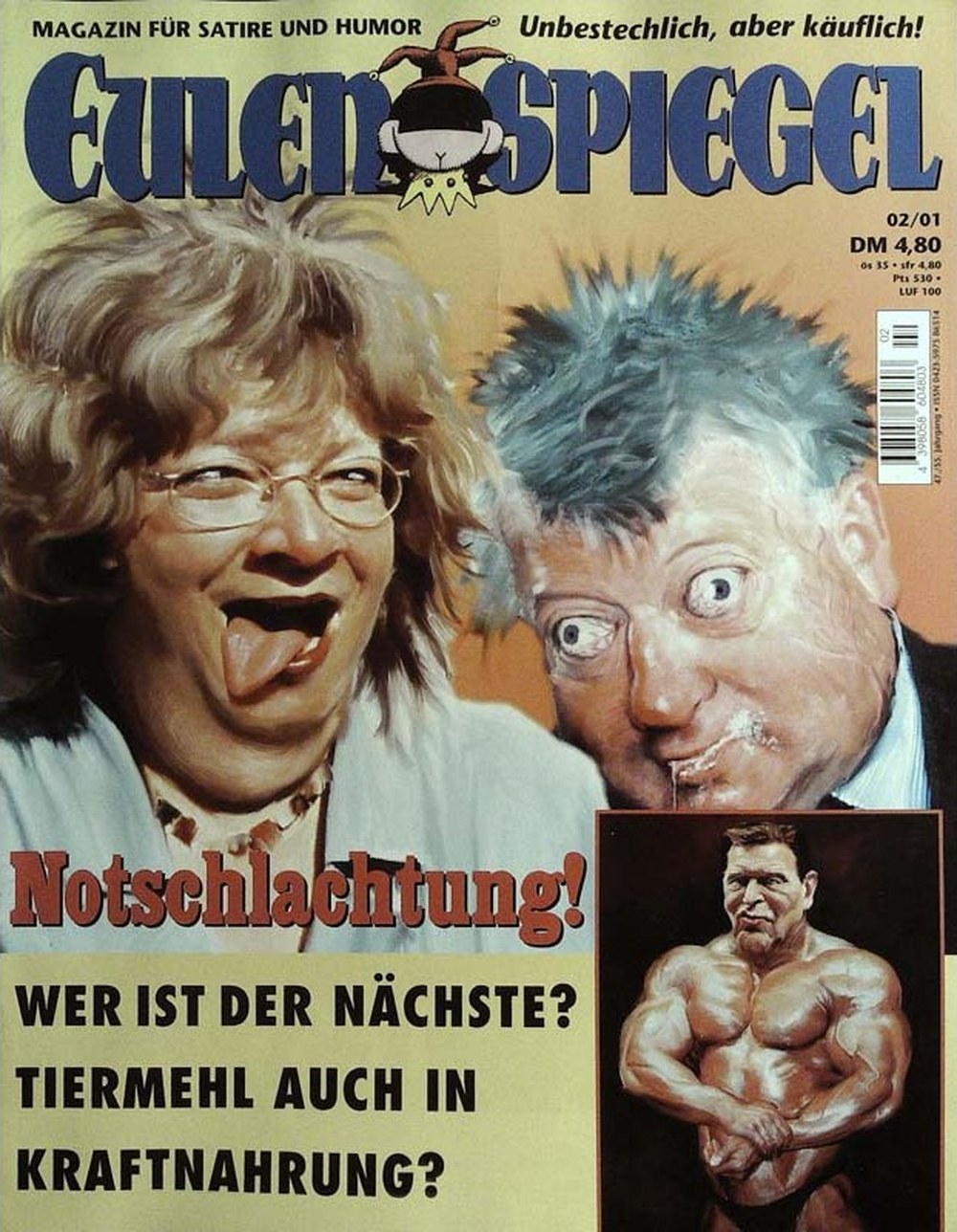 Eulenspiegel Magazin Deutschland 2001-02 Renate Künast Karl-Heinz Funke