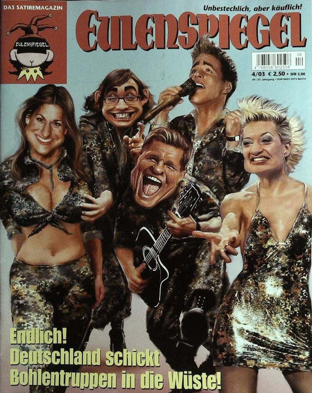 Eulenspiegel Magazin Deutschland 2003-04 Dieter Bohlen Daniel Küblböck Alexander Klaws Gracia Baur Juliette Schoppmann