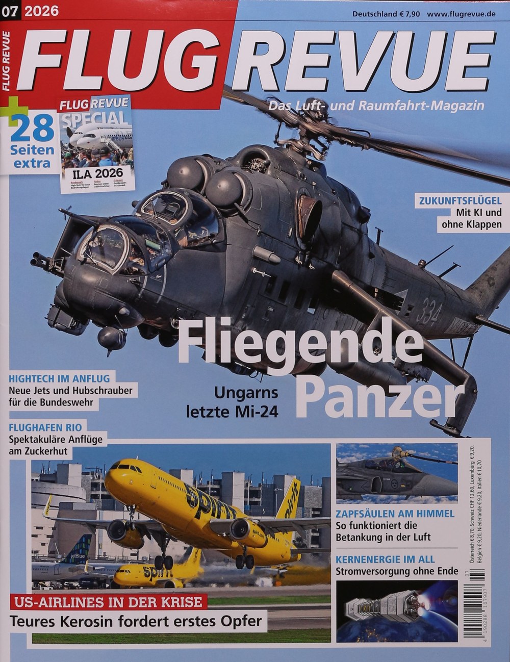 Flug Revue Magazin Deutschland 2026-07 Militärhubschrauber Mil Mi-24 Hind Ungarische Luftwaffe