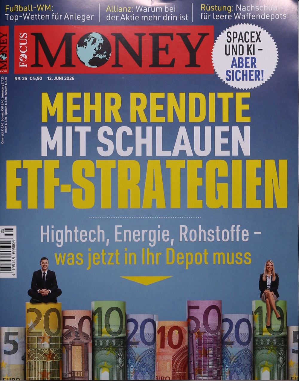 Focus Money Magazin Deutschland 2026-25 ETF-Strategien Renditeoptimierung Hightech-Investitionen