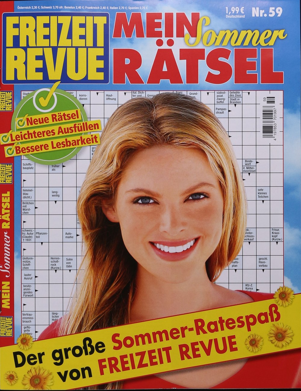 Freizeit Revue Magazin Deutschland 2026-59 Kreuzworträtsel Sommerrätsel