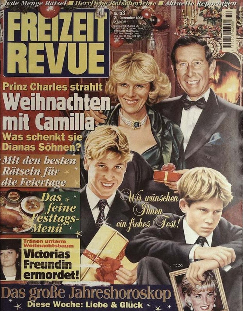 Freizeit Revue Magazin Deutschland 1998-53 Camilla Parker Bowles Prince Charles Prince William Prince Harry Crown Princess Victoria Of Sweden