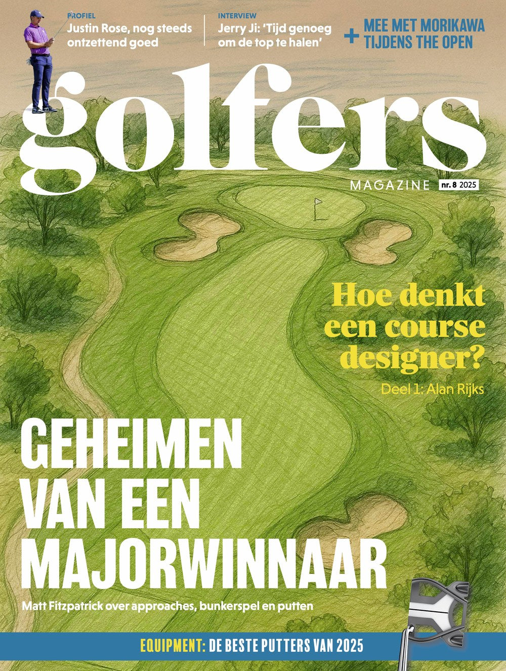 Golfers Magazin Niederlande 2025-08 Matt Fitzpatrick Alan Rijks Justin Rose Jerry Ji Collin Morikawa