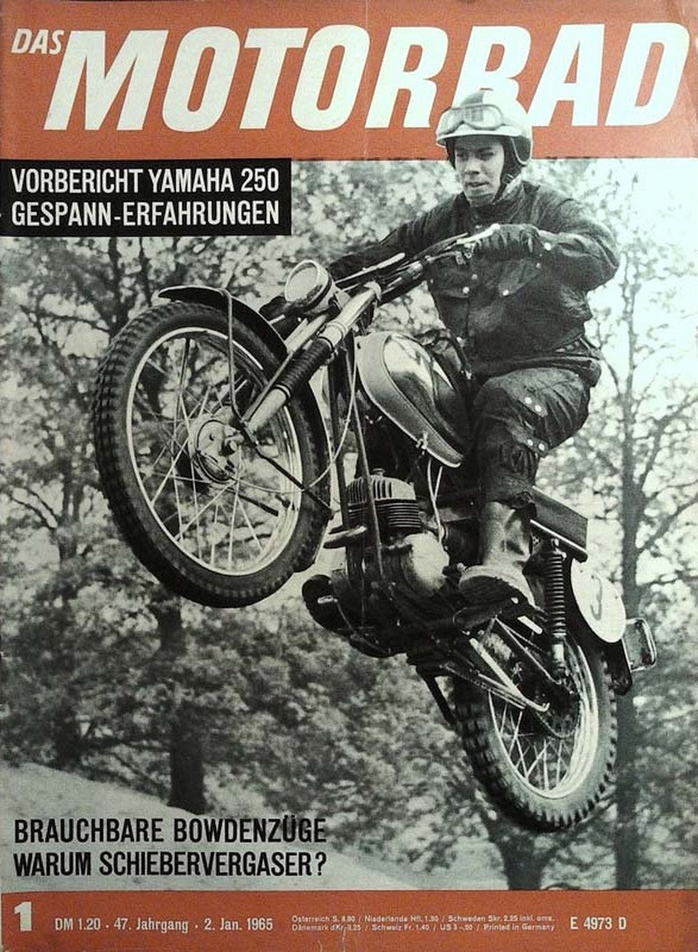Motorrad Magazin Deutschland 1965-01 Yamaha 250 Motocross Motorradrennen