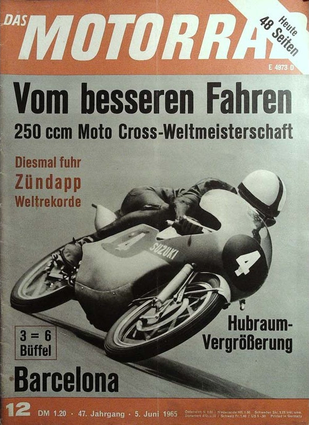 Motorrad Magazin Deutschland 1965-12 Zündapp