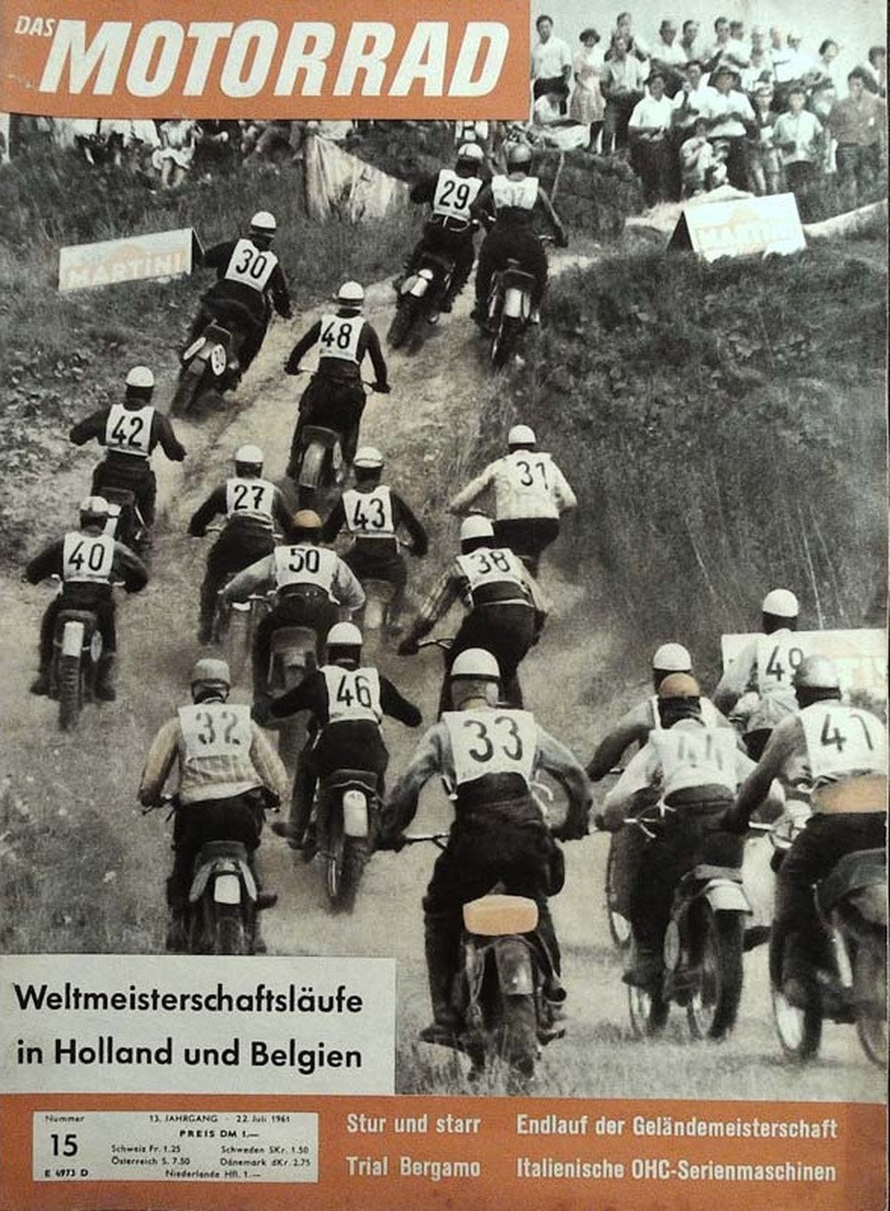 Motorrad Magazin Deutschland 1961-15 Motocross Motorrad-Weltmeisterschaft Weltmeisterschaftsläufe Holland Und Belgien