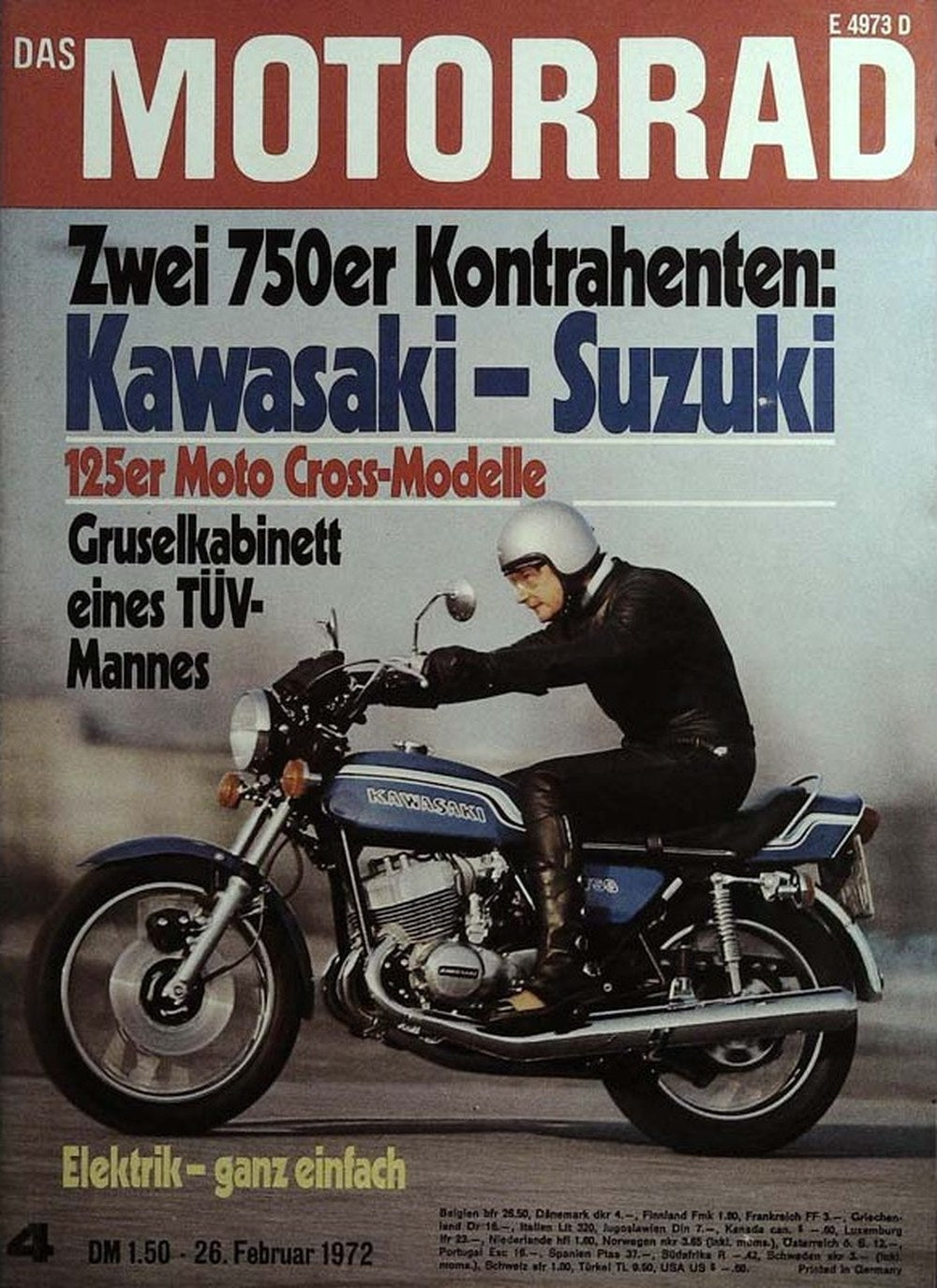 Motorrad Magazin Deutschland 1972-04 Kawasaki Suzuki