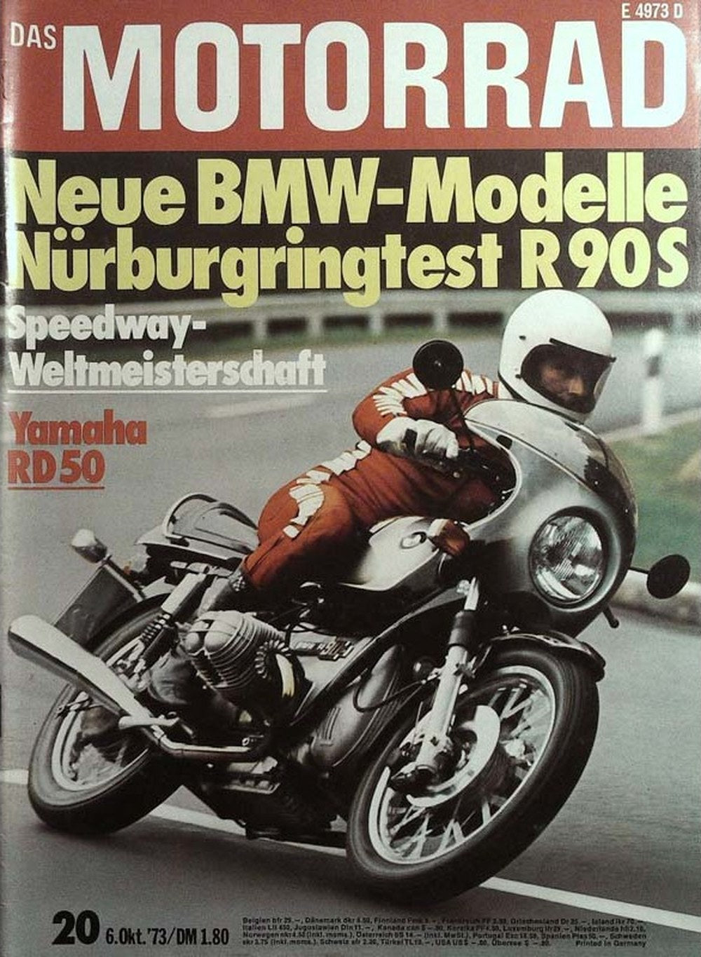 Motorrad Magazin Deutschland 1973-20 BMW R90S Nürburgring Motorradtest