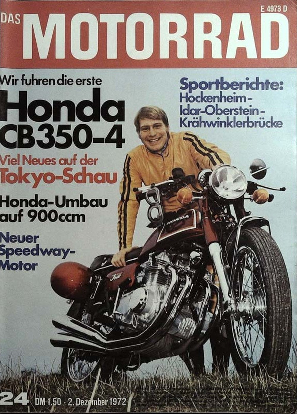 Motorrad Magazin Deutschland 1972-24 Honda CB350-4 Tokyo Motor Show Honda-Umbau 900ccm