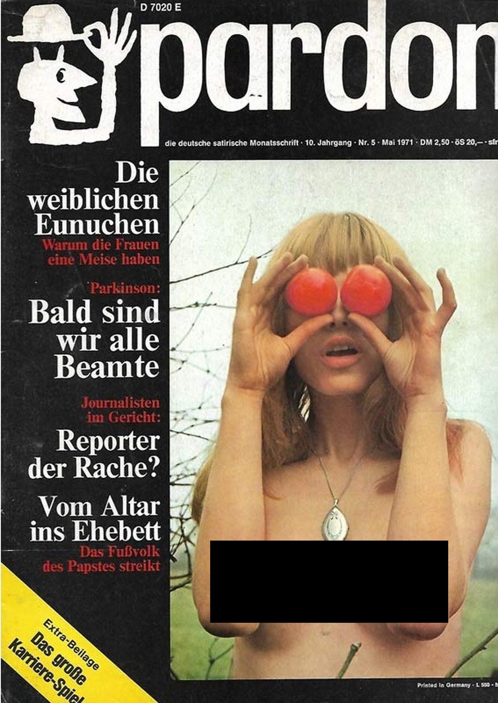 Pardon Magazin Deutschland 1971-05 Der Weibliche Eunuch Germaine Greer Parkinsons Gesetz