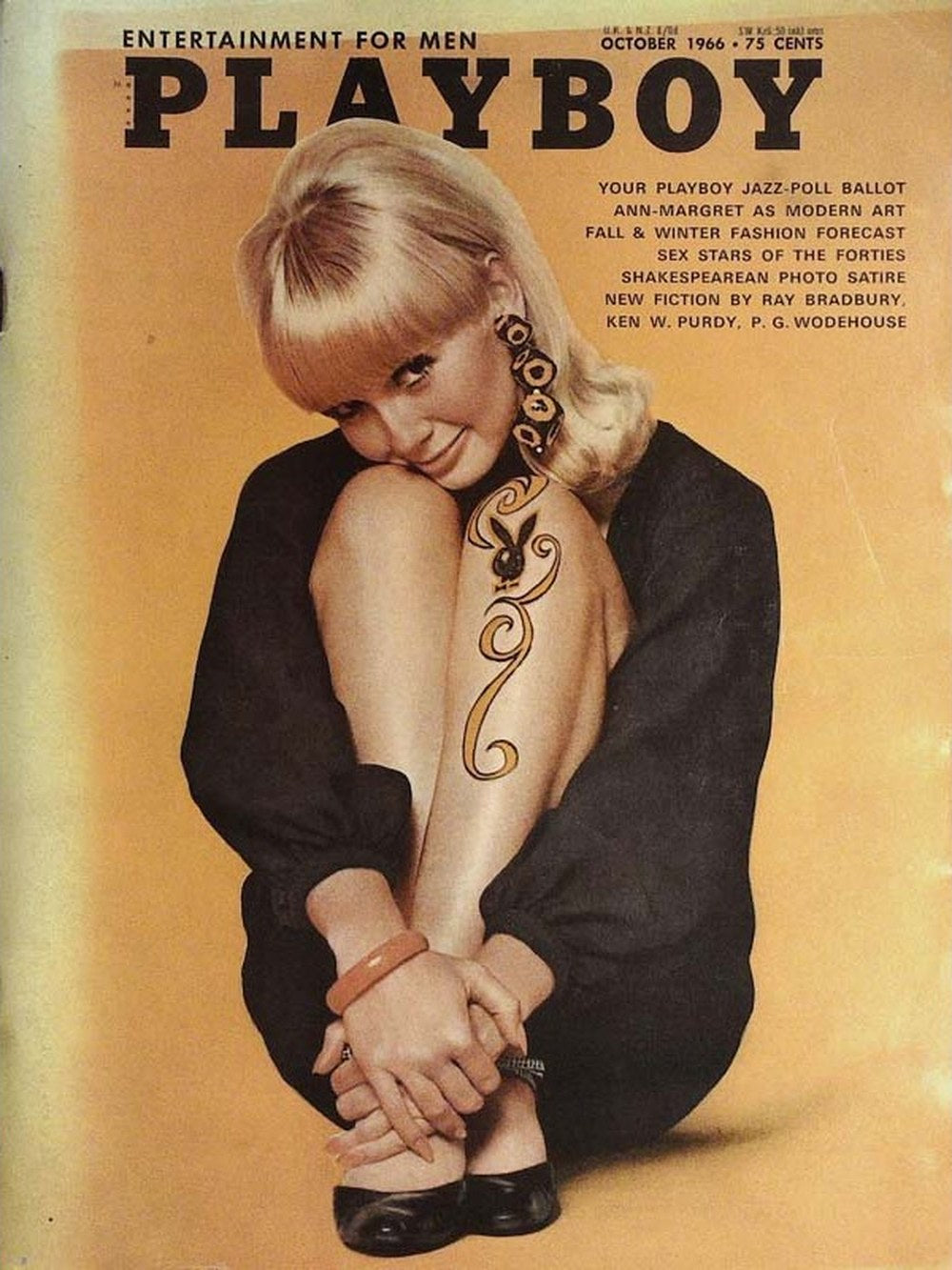 Playboy Magazin USA 1966-10 Jazz Literatur