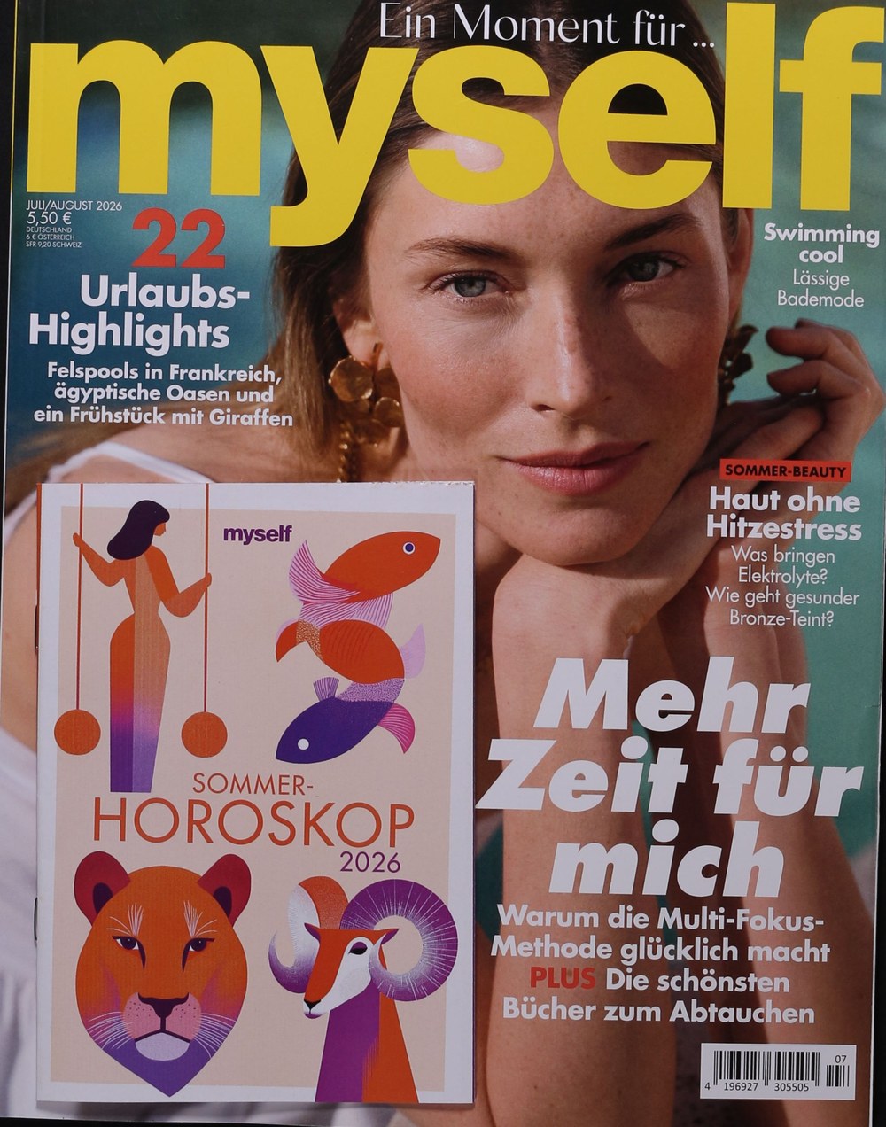 Myself Magazin Deutschland 2026-07 Sommer Beauty Bademode Sommerhoroskop 2026