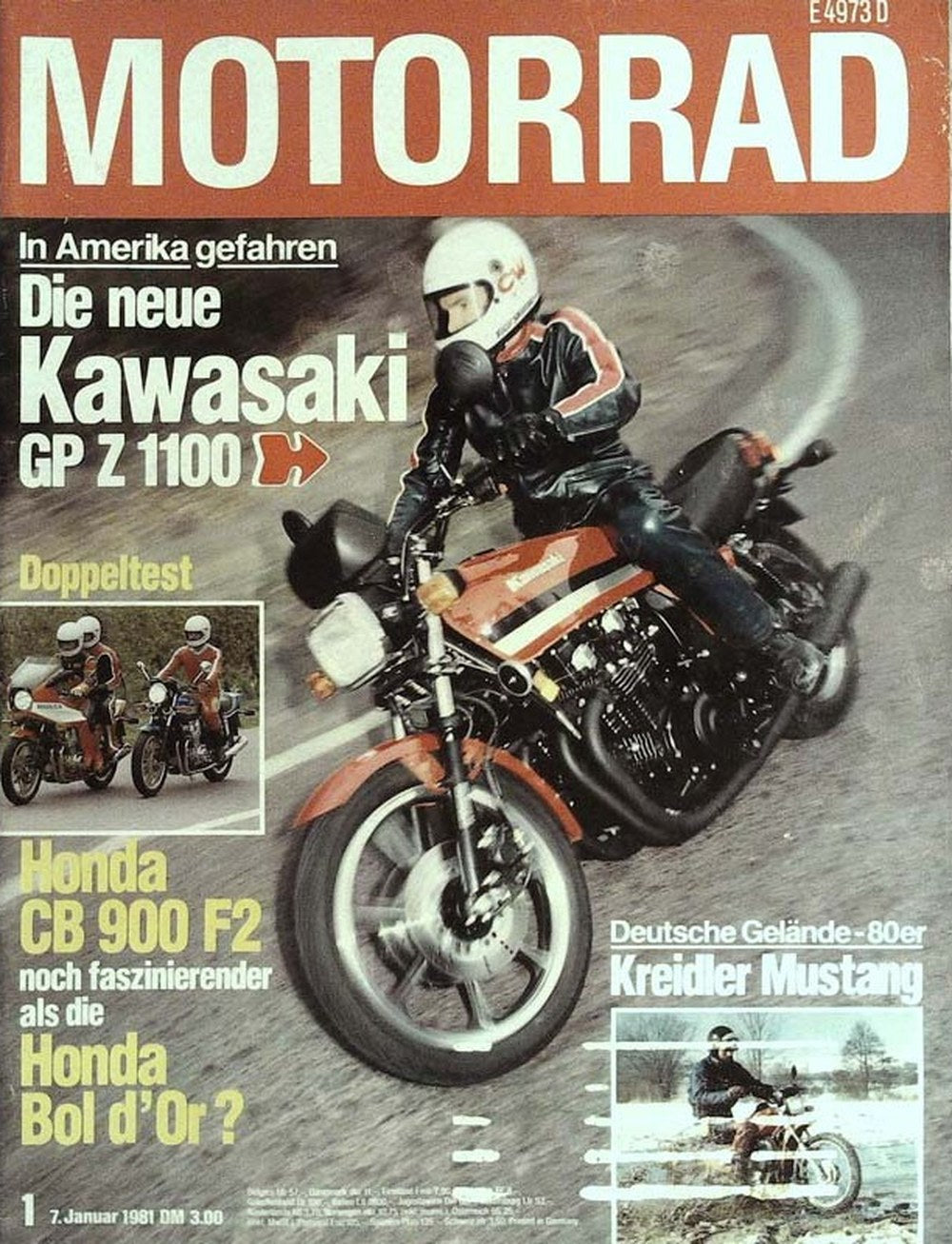 Motorrad Magasin Tyskland 1981-01 – Mladen Tomic Rolf Diefenbach – Originaludgave
