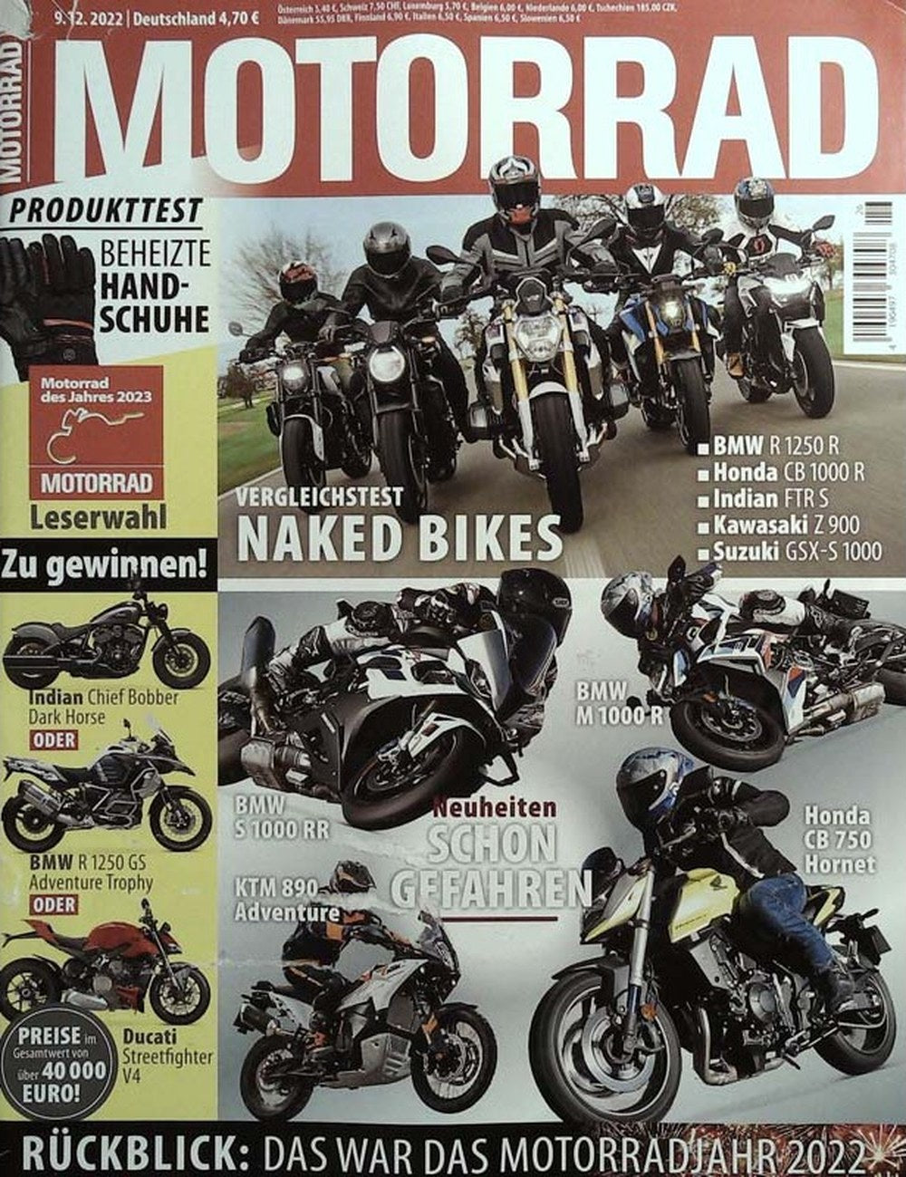 Motorrad Magazin Deutschland 2022-26 Naked Bikes Vergleichstest BMW R 1250 R