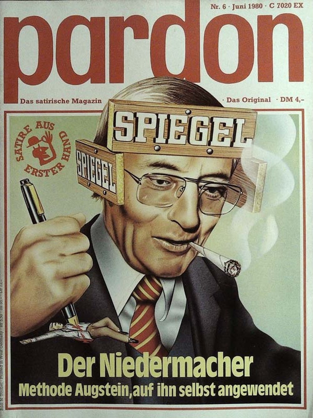 Pardon Magazin Deutschland 1980-06 Rudolf Augstein