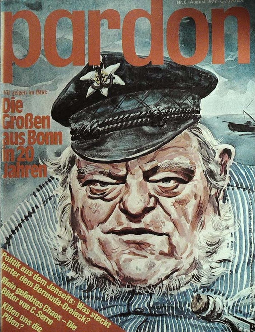 Pardon Magazin Deutschland 1977-08 Helmut Schmidt