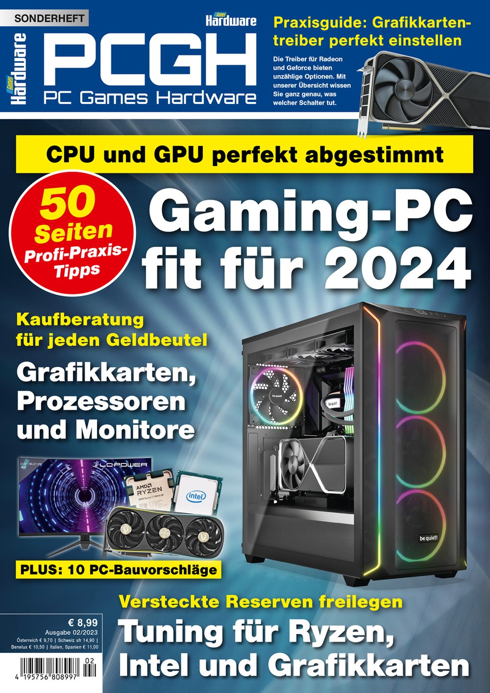 PC Games Magazin Deutschland 2023-02 Gaming-PC Grafikkarten Prozessoren
