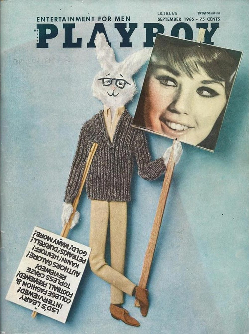 Playboy Magazin USA 1966-09 Popkultur Mode Sammlerstücke