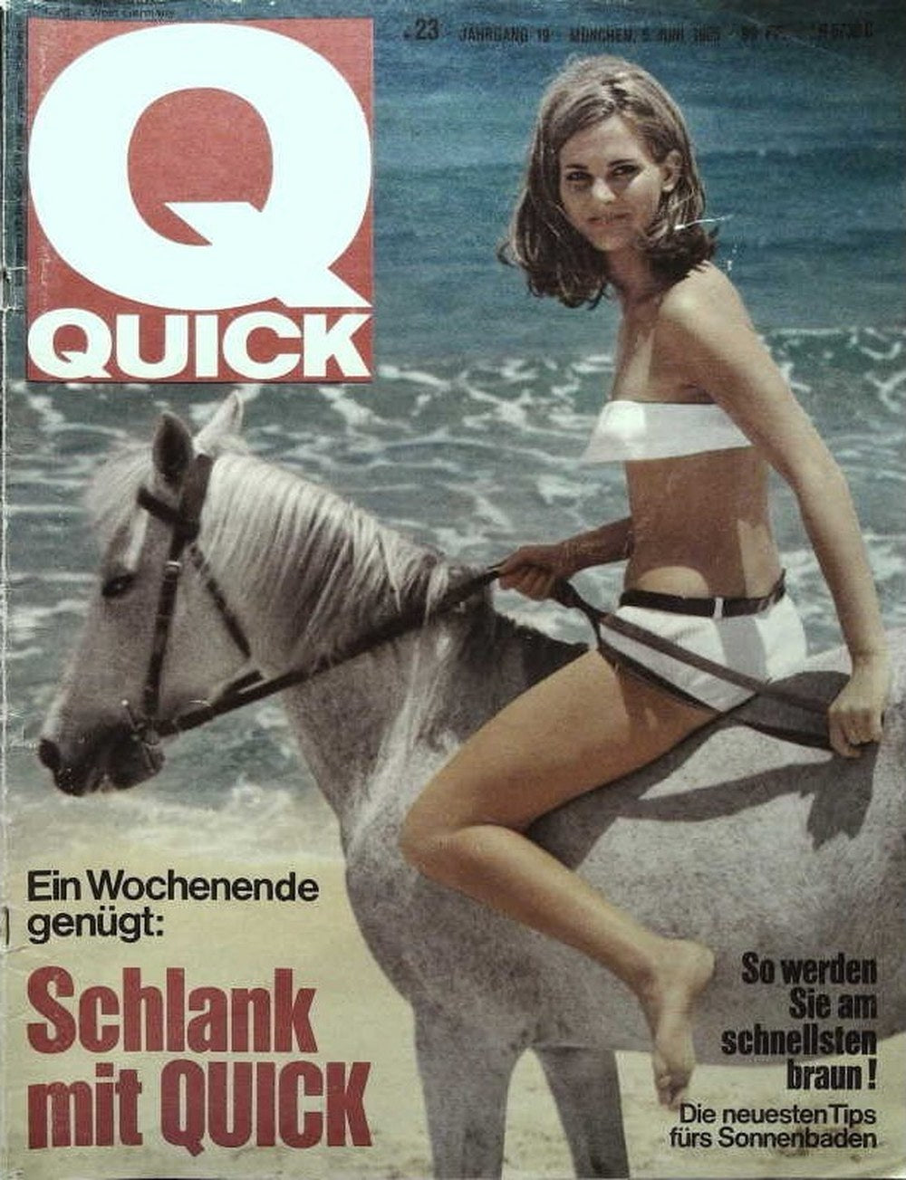 Quick Magazin Deutschland 1966-23 Diät Abnehmen Sonnenbaden