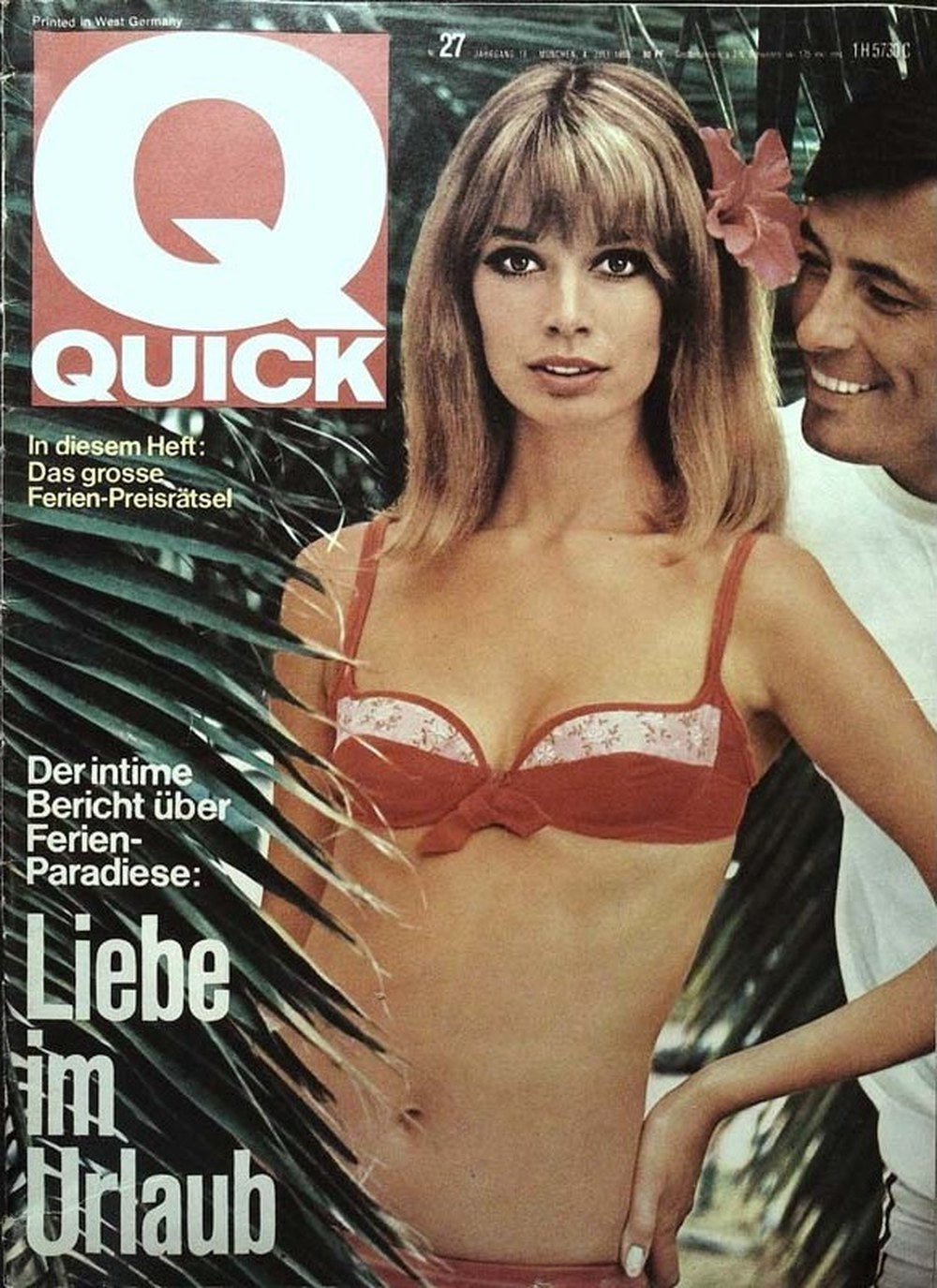 Quick Magazin Deutschland 1965-27 1960er Mode Bikini Urlaubsromanze