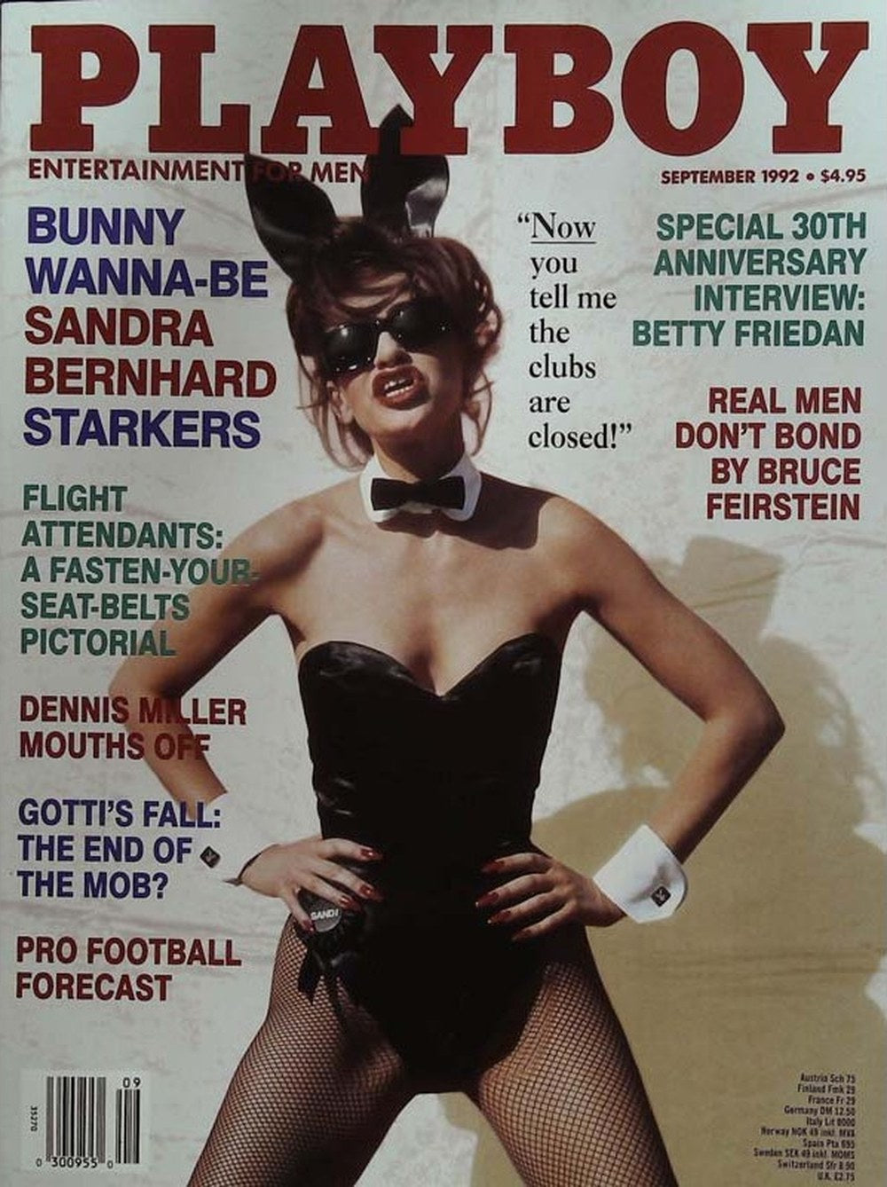 Playboy Magazin USA 1992-09 Mode Lebensstil Unterhaltung