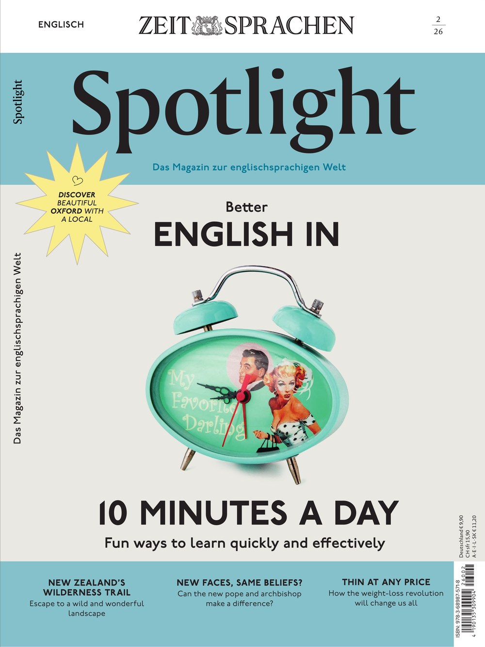Spotlight Magazin Deutschland 2026-02 English Lernen Sprachbildung Neuseeland Wildnis