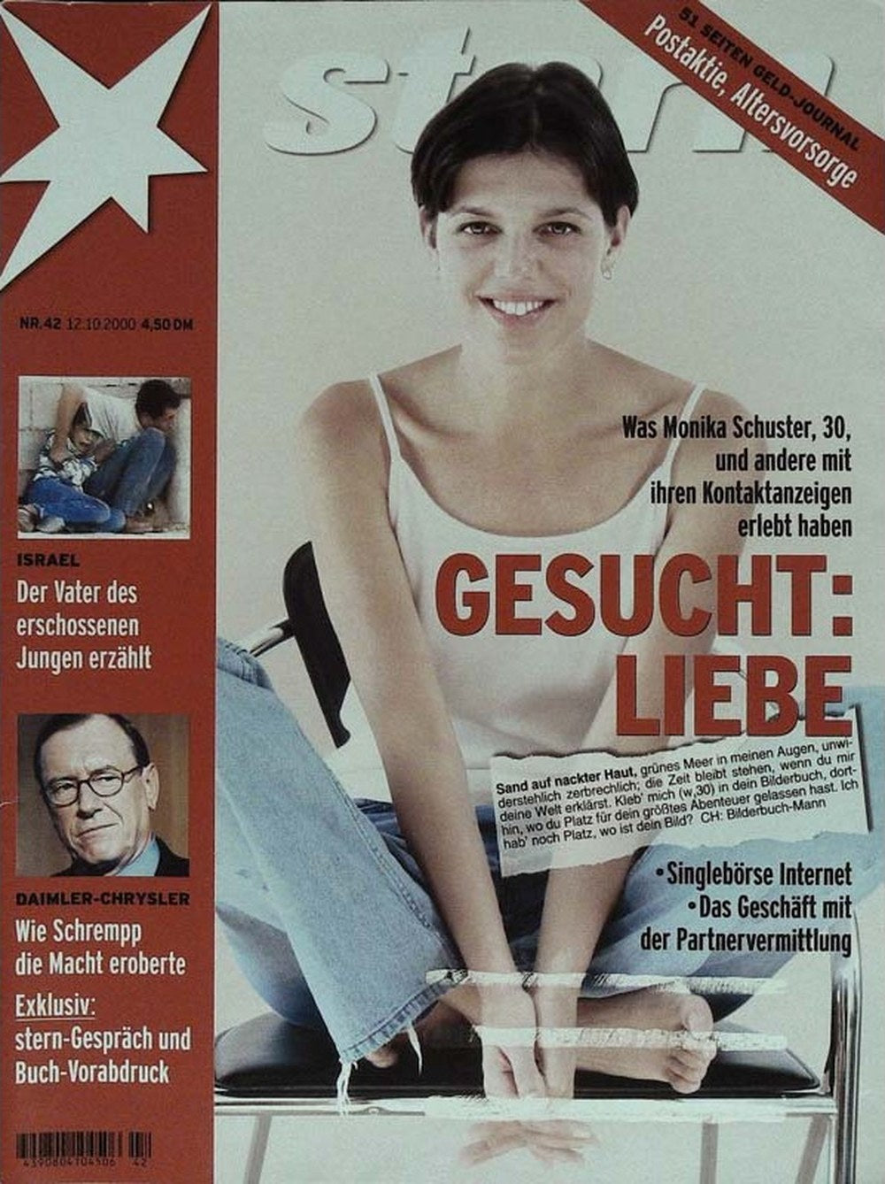 Stern Magazin Deutschland 2000-42 Monika Schuster Jürgen Schrempp